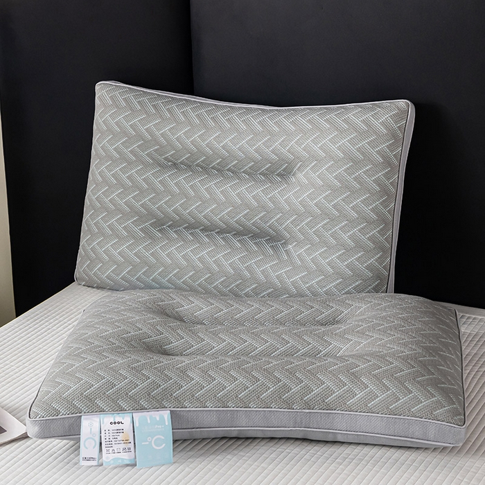 91家纺网 家纺一手货源 找家纺 （总）蝶飞舞 2025新款A类凉感丝黑曼巴风枕头枕芯