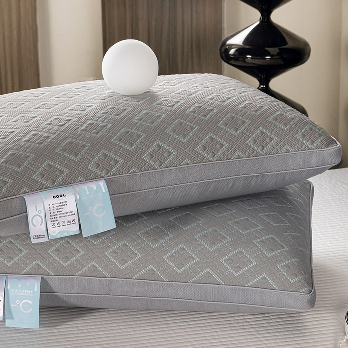 91家纺网 家纺一手货源 找家纺 （总）蝶飞舞 2025新款A类凉感丝黑曼巴风枕头枕芯