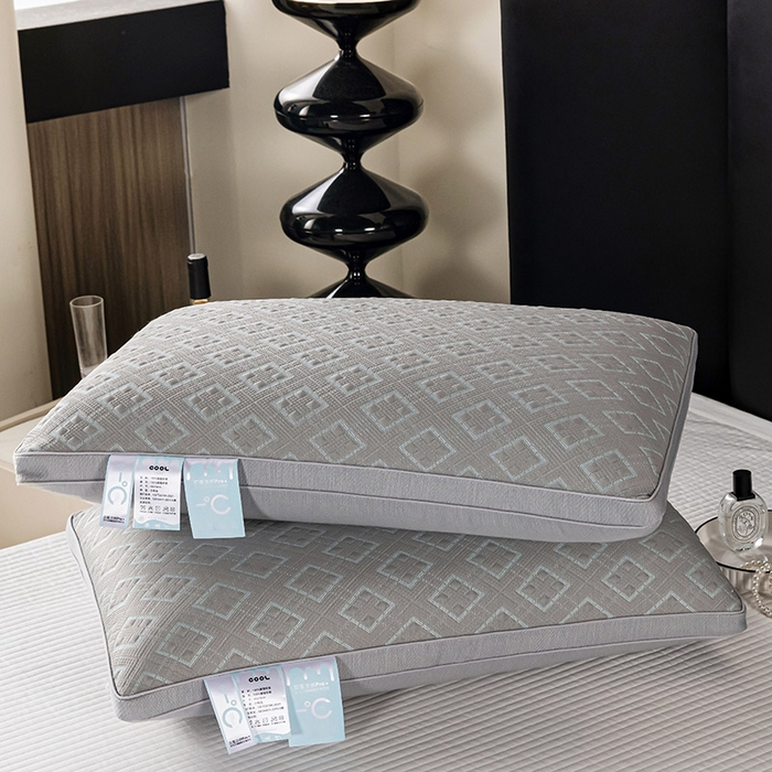 91家纺网 家纺一手货源 找家纺 （总）蝶飞舞 2025新款A类凉感丝黑曼巴风枕头枕芯