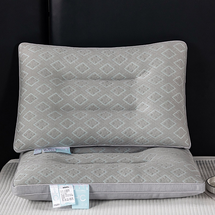 91家纺网 家纺一手货源 找家纺 （总）蝶飞舞 2025新款A类凉感丝黑曼巴风枕头枕芯