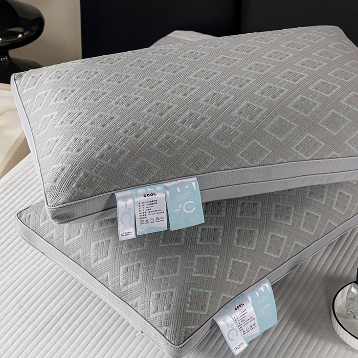 91家纺网 家纺一手货源 找家纺 （总）蝶飞舞 2025新款A类凉感丝黑曼巴风枕头枕芯