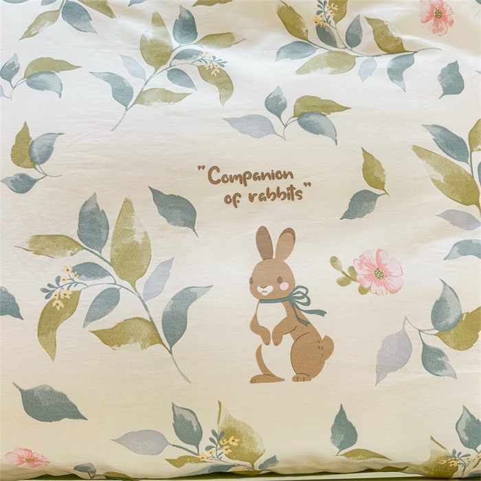 91家纺网 家纺一手货源 找家纺 西域种棉人·千百笠 2025新款全棉纯棉六件套大学生宿舍100%新疆棉花被子被褥一整套枕头床垫三件套 同伴小兔