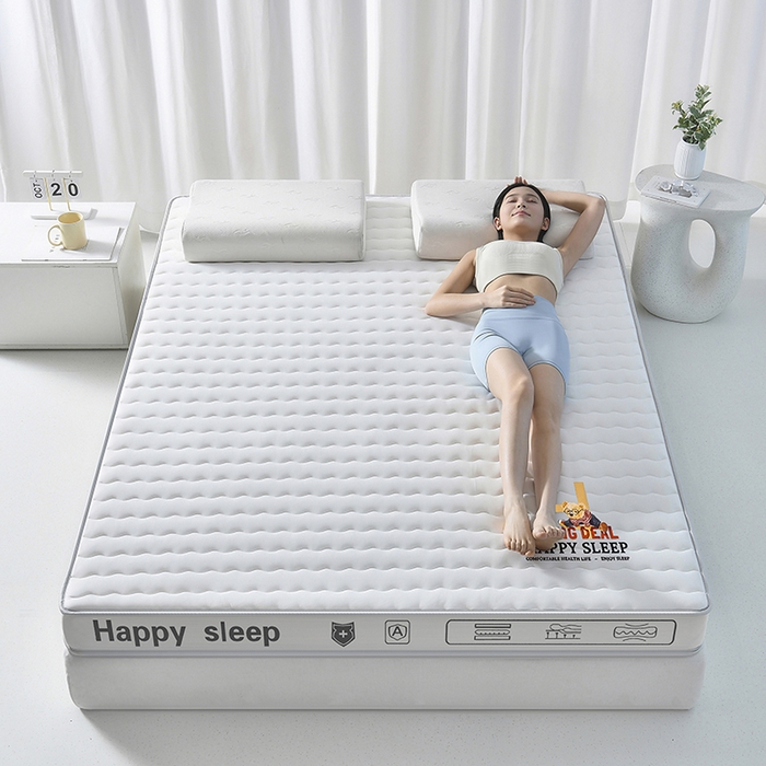 91家纺网 家纺一手货源 找家纺 （总）缔莱（十三铭）被业 2025新款A类牛奶丝乳胶记忆海绵床垫