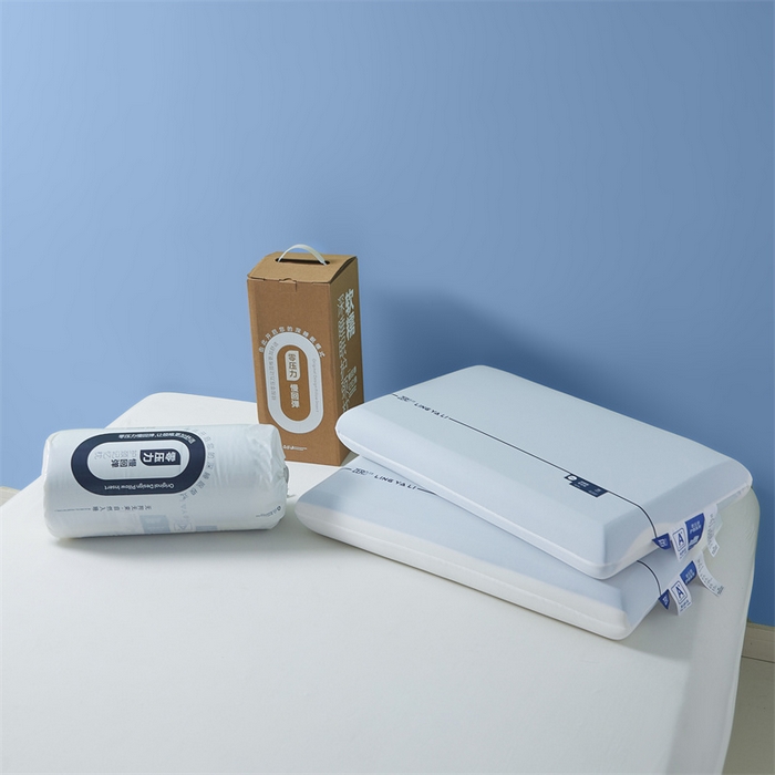 91家纺网 家纺一手货源 找家纺 蝶飞舞 2025新款【源头厂家】零压记忆枕枕头枕芯慢回弹枕 内芯双拼聚氨酯 白色48*30*6cm 记忆枕/不含纸盒