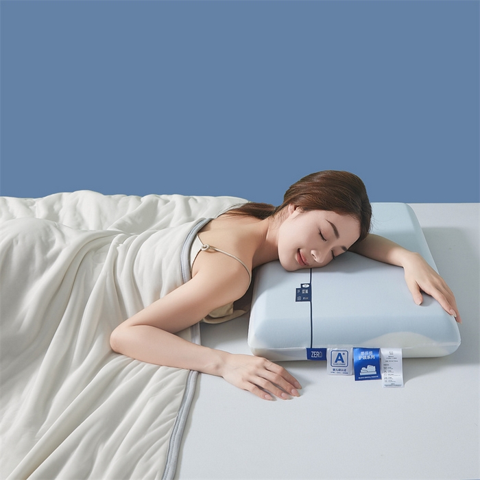 91家纺网 家纺一手货源 找家纺 蝶飞舞 2025新款【源头厂家】零压记忆枕枕头枕芯慢回弹枕 内芯双拼聚氨酯 白色48*30*6cm 记忆枕+纸盒