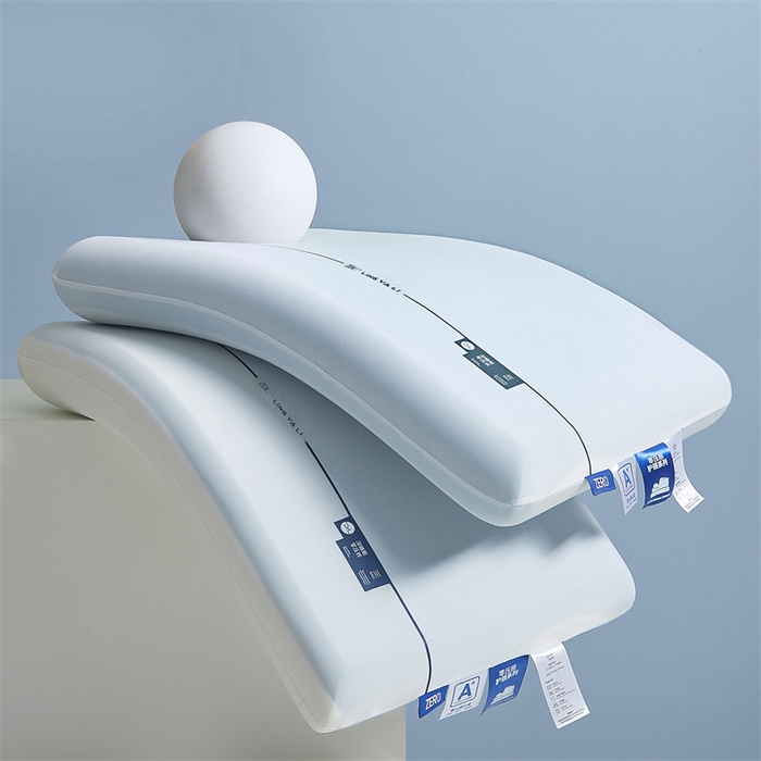 91家纺网 家纺一手货源 找家纺 蝶飞舞 2025新款【源头厂家】零压记忆枕枕头枕芯慢回弹枕 内芯双拼聚氨酯 白色48*30*6cm 记忆枕/不含纸盒