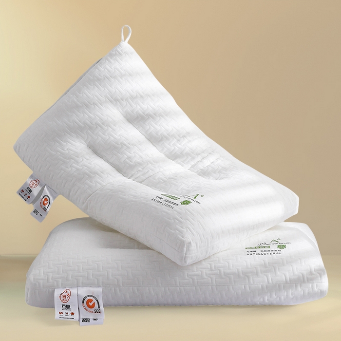 91家纺网 家纺一手货源 找家纺 （总）蝶飞舞 2025年新款透气针织棉安心枕枕头枕芯  针织安心舒睡枕