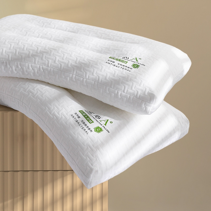 91家纺网 家纺一手货源 找家纺 （总）蝶飞舞 2025年新款透气针织棉安心枕枕头枕芯  针织安心舒睡枕