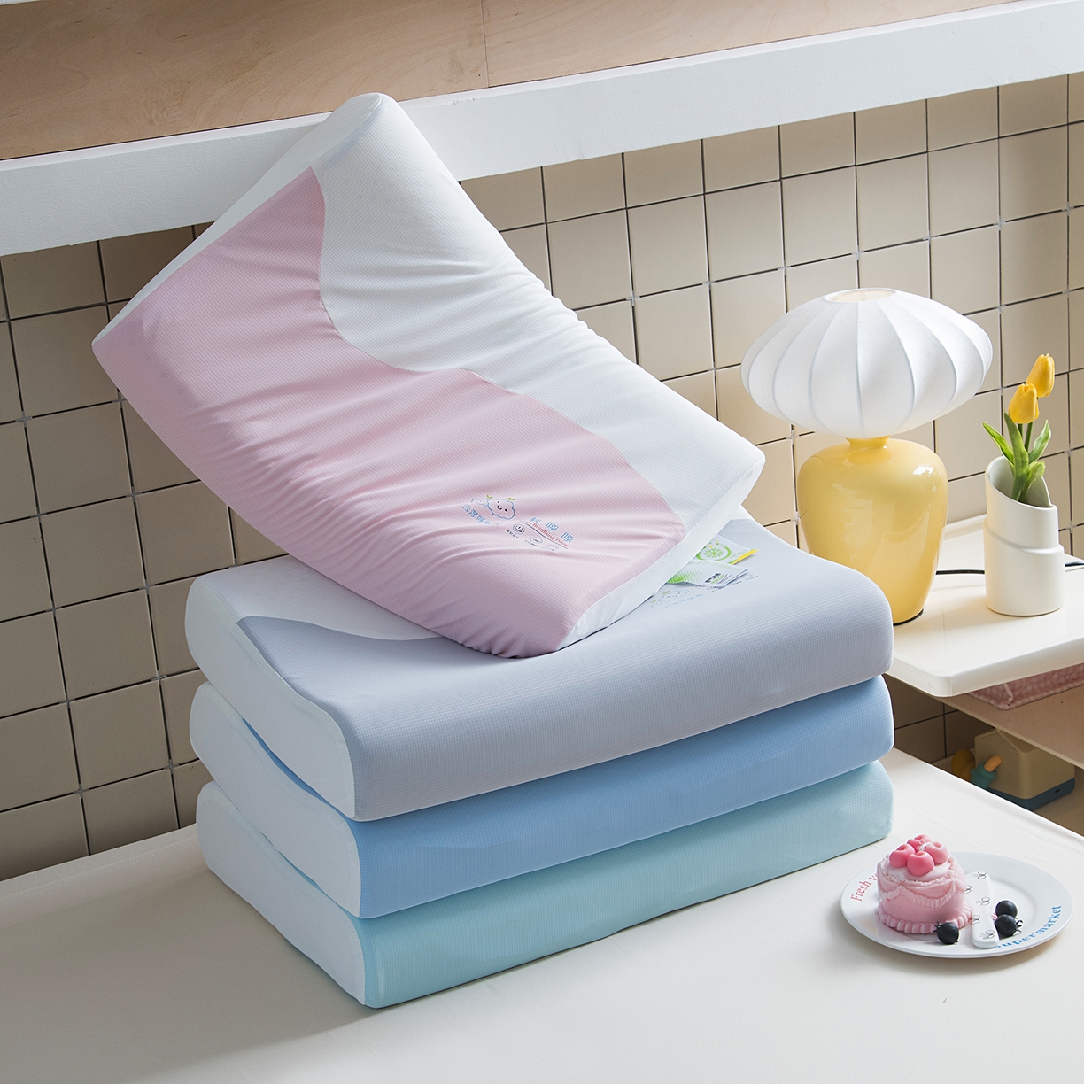 91家纺网 家纺一手货源 找家纺 （总）一粒麦子乳胶馆 2025新款天丝面料枕芯记忆棉枕芯