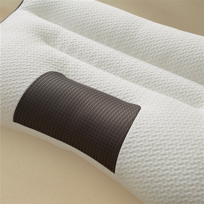 91家纺网 家纺一手货源 找家纺 （总）蝶飞舞 2025新款升级款4D立体针织棉枕芯反弓牵引枕分区护颈椎枕头