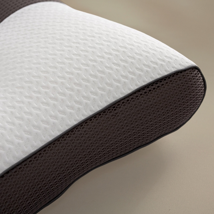 91家纺网 家纺一手货源 找家纺 （总）蝶飞舞 2025新款升级款4D立体针织棉枕芯反弓牵引枕分区护颈椎枕头