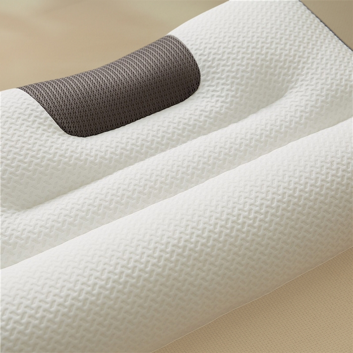 91家纺网 家纺一手货源 找家纺 （总）蝶飞舞 2025新款升级款4D立体针织棉枕芯反弓牵引枕分区护颈椎枕头