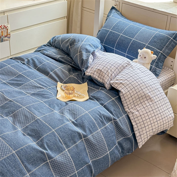 91家纺网 家纺一手货源 找家纺 西域种棉人·千百笠 2025新款全棉纯棉六件套大学生宿舍100%新疆棉花被子被褥一整套枕头床垫三件套 星空艾格