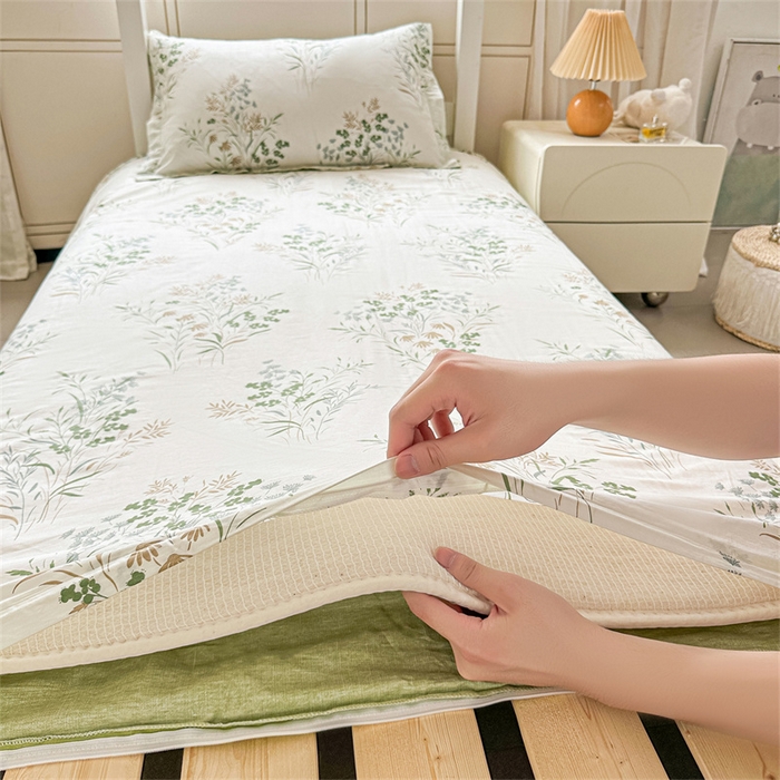 91家纺网 家纺一手货源 找家纺 西域种棉人·千百笠 2025新款全棉纯棉六件套大学生宿舍100%新疆棉花被子被褥一整套枕头床垫三件套 叶莱婉香