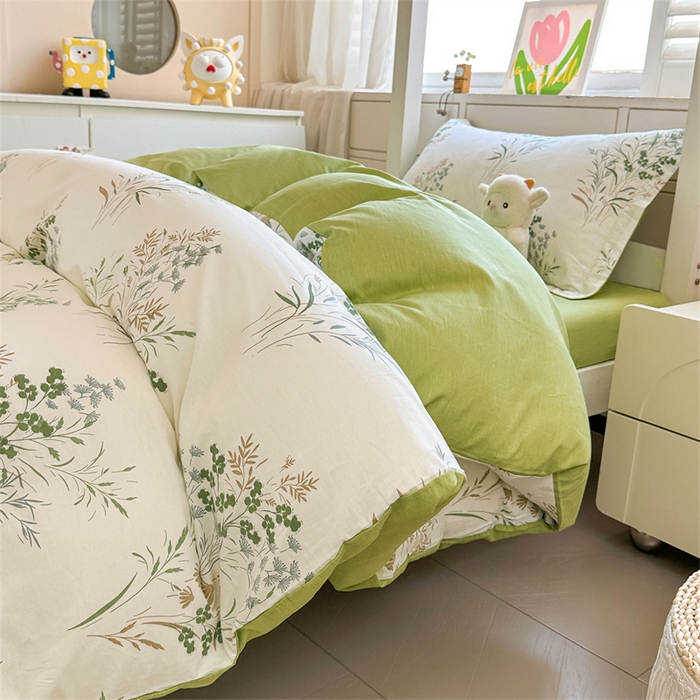 91家纺网 家纺一手货源 找家纺 西域种棉人·千百笠 2025新款全棉纯棉六件套大学生宿舍100%新疆棉花被子被褥一整套枕头床垫三件套 叶莱婉香