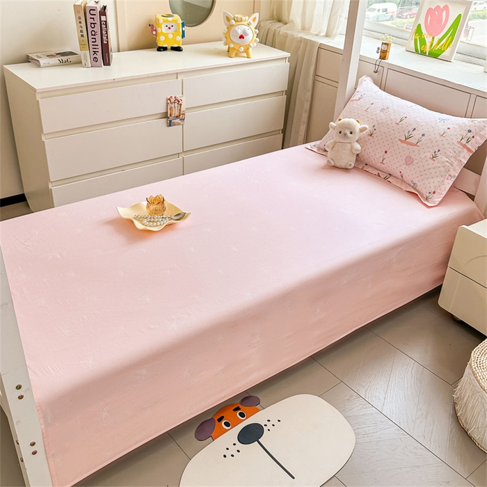 91家纺网 家纺一手货源 找家纺 西域种棉人·千百笠 2025新款全棉纯棉六件套大学生宿舍100%新疆棉花被子被褥一整套枕头床垫三件套 波点乐园-蜜粉