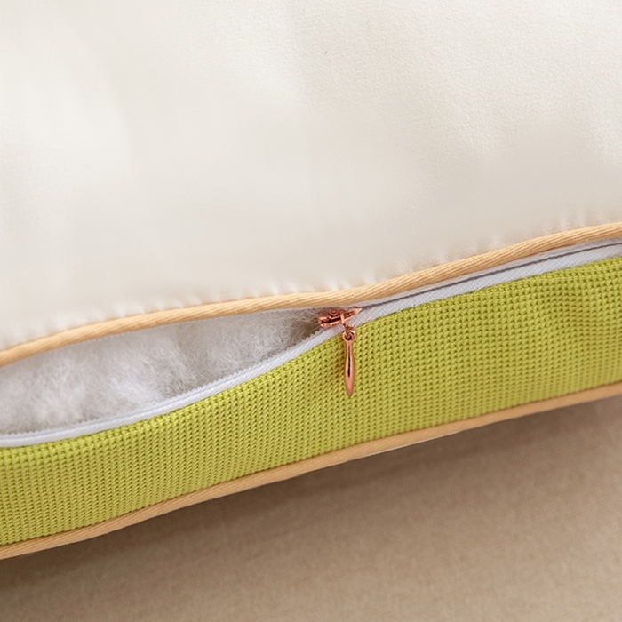 91家纺网 家纺一手货源 找家纺 蝶飞舞 2025年新款小奶蕉乳胶层枕头枕芯舒睡枕芯枕头 娇生惯养小奶蕉 小奶蕉-香芋黄 48*74cm/1000g