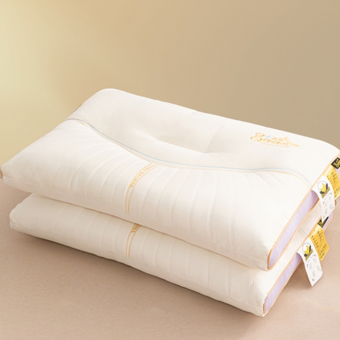 91家纺网 家纺一手货源 找家纺 蝶飞舞 2025年新款小奶蕉乳胶层枕头枕芯舒睡枕芯枕头 娇生惯养小奶蕉 小奶蕉-香蕉紫 48*74cm/1000g