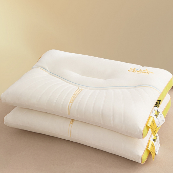 91家纺网 家纺一手货源 找家纺 蝶飞舞 2025年新款小奶蕉乳胶层枕头枕芯舒睡枕芯枕头 娇生惯养小奶蕉 小奶蕉-香芋黄 48*74cm/800g