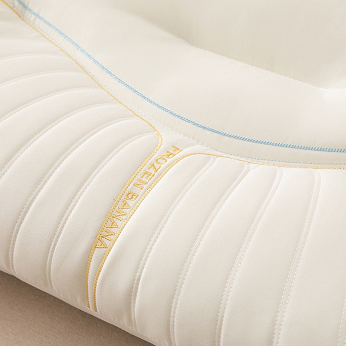 91家纺网 家纺一手货源 找家纺 蝶飞舞 2025年新款小奶蕉乳胶层枕头枕芯舒睡枕芯枕头 娇生惯养小奶蕉 小奶蕉-香芋黄 48*74cm/800g