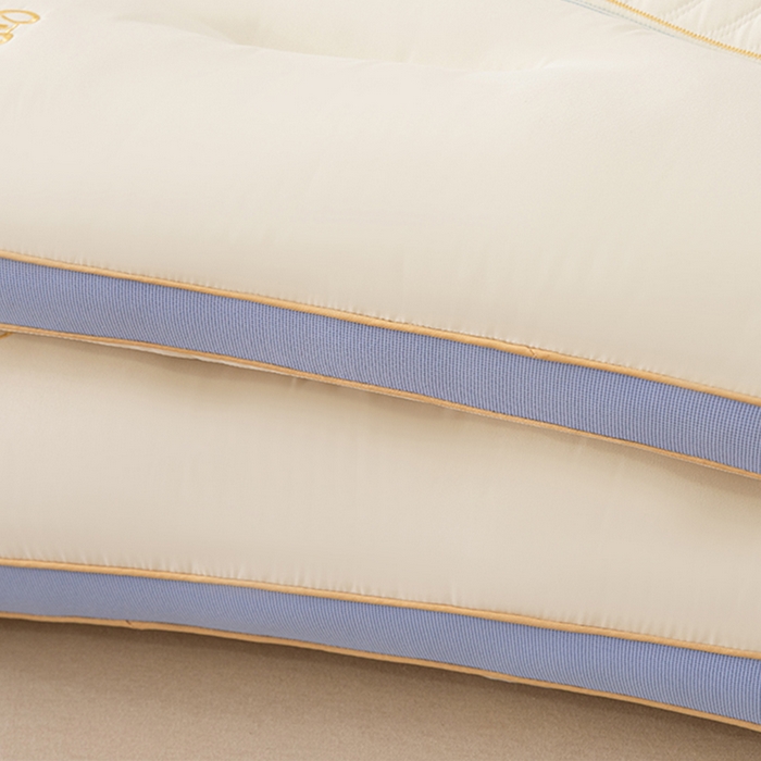 91家纺网 家纺一手货源 找家纺 蝶飞舞 2025年新款小奶蕉乳胶层枕头枕芯舒睡枕芯枕头 娇生惯养小奶蕉 小奶蕉-泡泡蓝 48*74cm/800g