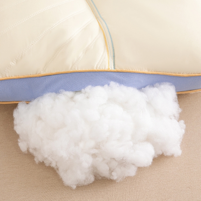 91家纺网 家纺一手货源 找家纺 蝶飞舞 2025年新款小奶蕉乳胶层枕头枕芯舒睡枕芯枕头 娇生惯养小奶蕉 小奶蕉-泡泡蓝 48*74cm/1000g