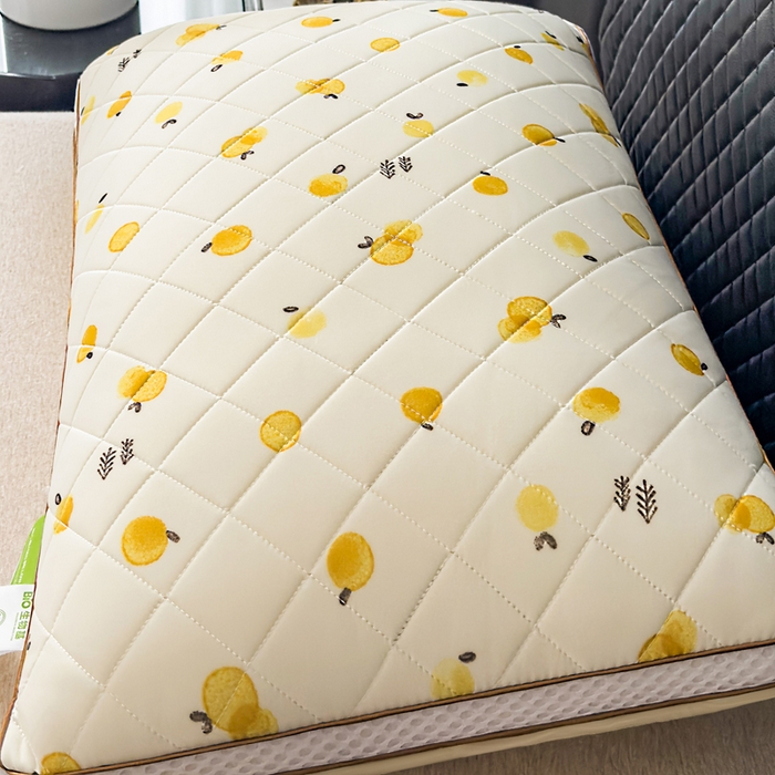 91家纺网 家纺一手货源 找家纺 （总）蝶飞舞 2025新款小清新乳胶冰丝枕头枕芯清凉舒爽枕立体冰丝乳胶枕靓黄