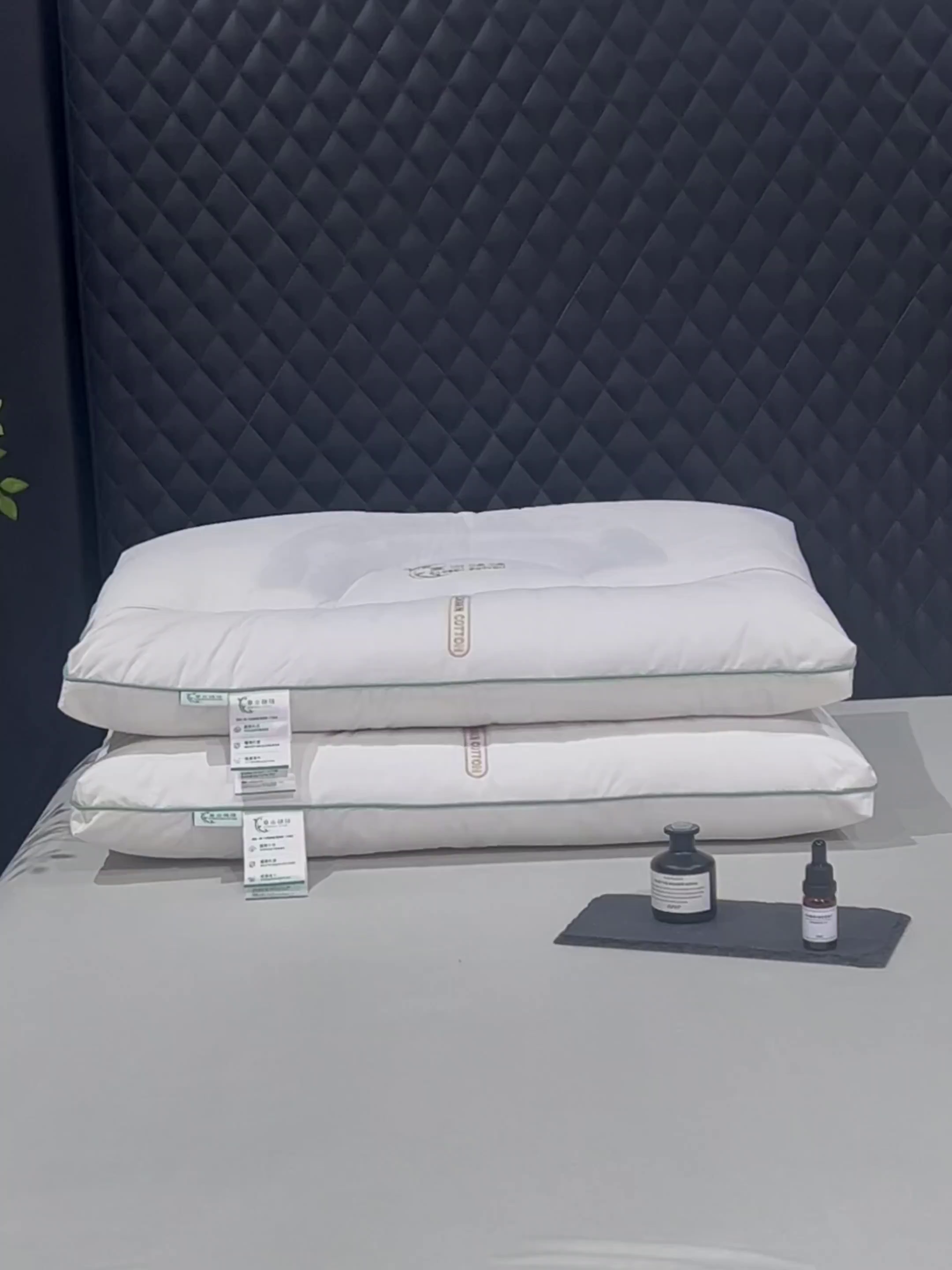 91家纺网 家纺一手货源 找家纺 （总）蝶飞舞 五星级酒店全棉半圆决明子枕头枕芯羽丝绒酒店保健枕