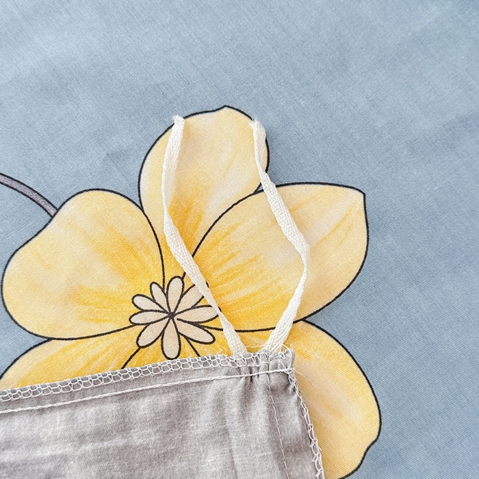 91家纺网 家纺一手货源 找家纺 小叮当家纺仓储工厂店 （爆款花型 长期款 不断货）2025年新款小清新印花条纹卡通花卉纯棉全棉单品系列--单被套 国色添香