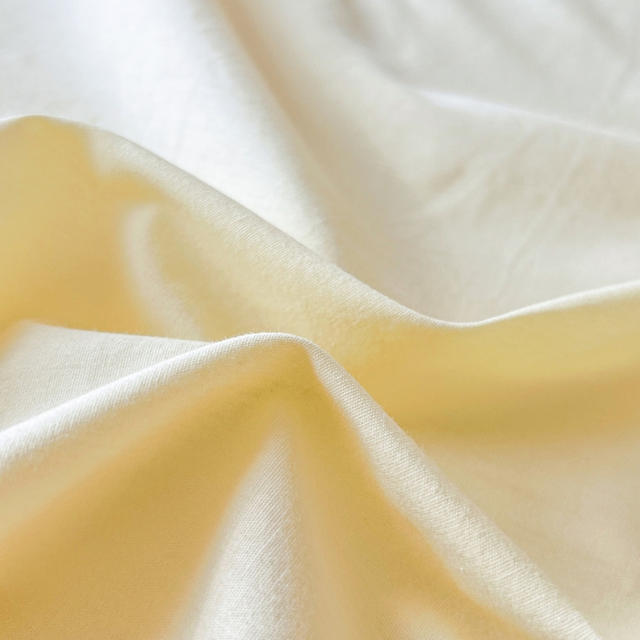 91家纺网 家纺一手货源 找家纺 暖芯优选 2025新款40S13376纯色全棉水洗棉单品系列床笠单件-单床笠 奶油黄