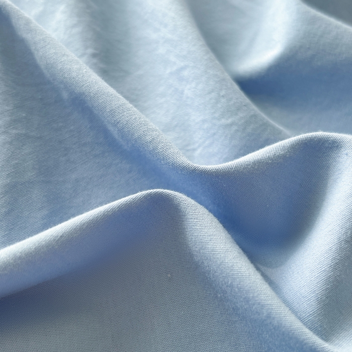 91家纺网 家纺一手货源 找家纺 暖芯优选 2025新款40S13376纯色全棉水洗棉单品系列床笠单件-单床笠 天蓝