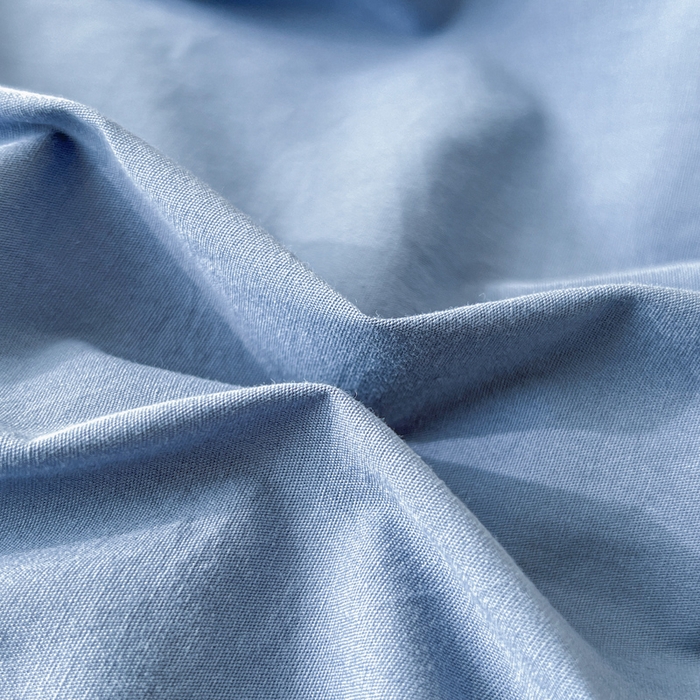 91家纺网 家纺一手货源 找家纺 暖芯优选 2025新款40S13376纯色全棉水洗棉单品系列床笠单件-单床笠 深蓝