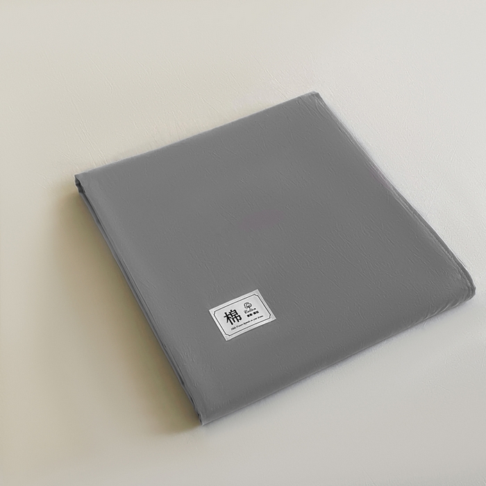 91家纺网 家纺一手货源 找家纺 暖芯优选 2025新款40S13376纯色全棉水洗棉单品系列床单单件-单床单 深灰