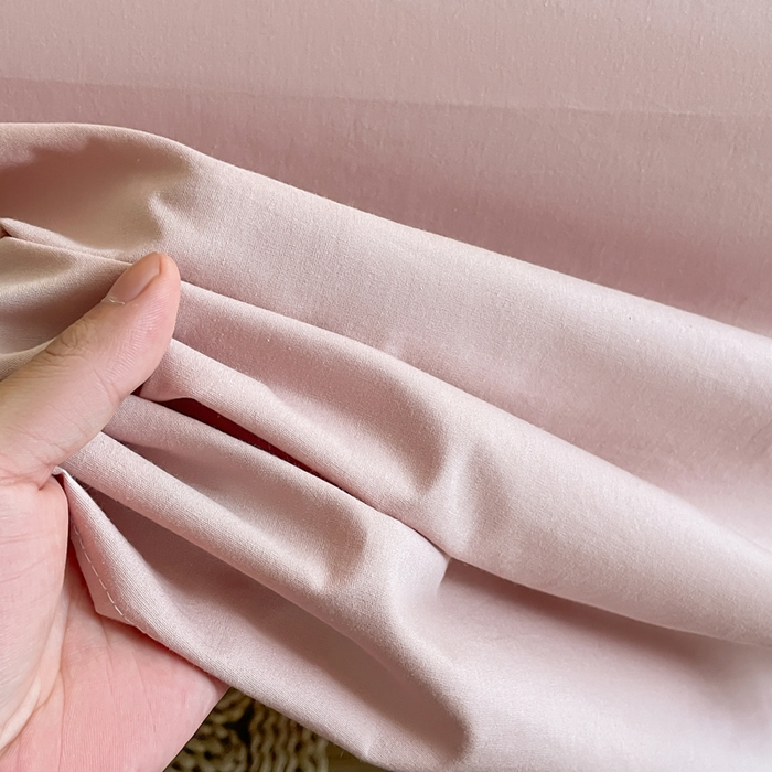 91家纺网 家纺一手货源 找家纺 暖芯优选 2025新款40S13376纯色全棉水洗棉单品系列床单单件-单床单 豆沙