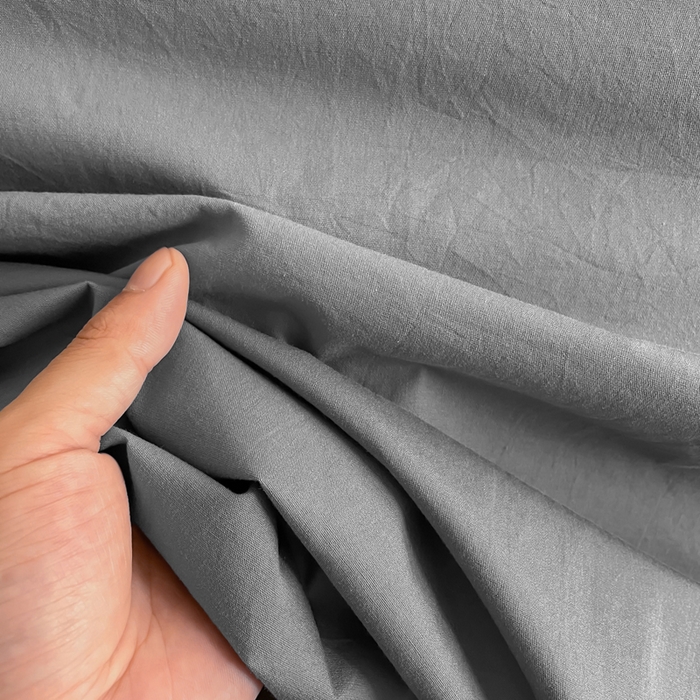 91家纺网 家纺一手货源 找家纺 暖芯优选 2025新款40S13376纯色全棉水洗棉单品系列床单单件-单床单 深灰