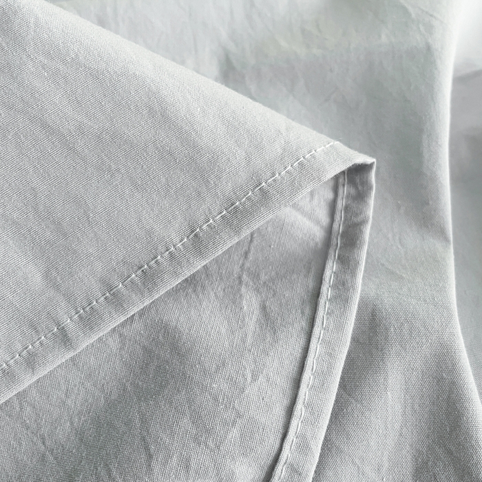 91家纺网 家纺一手货源 找家纺 暖芯优选 2025新款40S13376纯色全棉水洗棉单品系列床单单件-单床单 浅灰