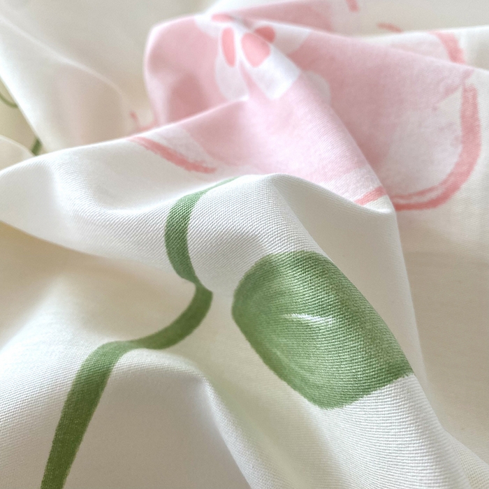 91家纺网 家纺一手货源 找家纺 小叮当家纺仓储工厂店 （爆款花型 长期款 不断货）2025年新款小清新印花条纹卡通花卉纯棉全棉单品系列--单被套 惊鸿仙子