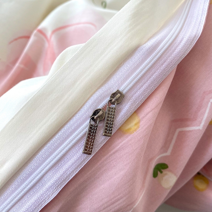 91家纺网 家纺一手货源 找家纺 小叮当家纺仓储工厂店 （爆款花型 长期款 不断货）2025年新款小清新印花条纹卡通花卉纯棉全棉单品系列--单被套 惊鸿仙子