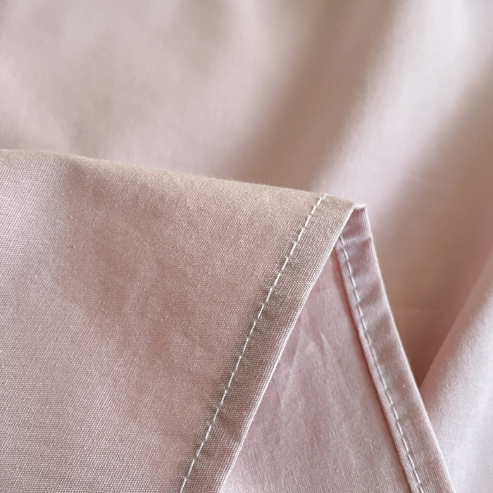 91家纺网 家纺一手货源 找家纺 暖芯优选 2025新款40S13376纯色全棉水洗棉单品系列床单单件-单床单 豆沙