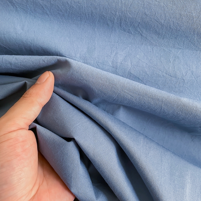 91家纺网 家纺一手货源 找家纺 暖芯优选 2025新款40S13376纯色全棉水洗棉单品系列床单单件-单床单 深蓝