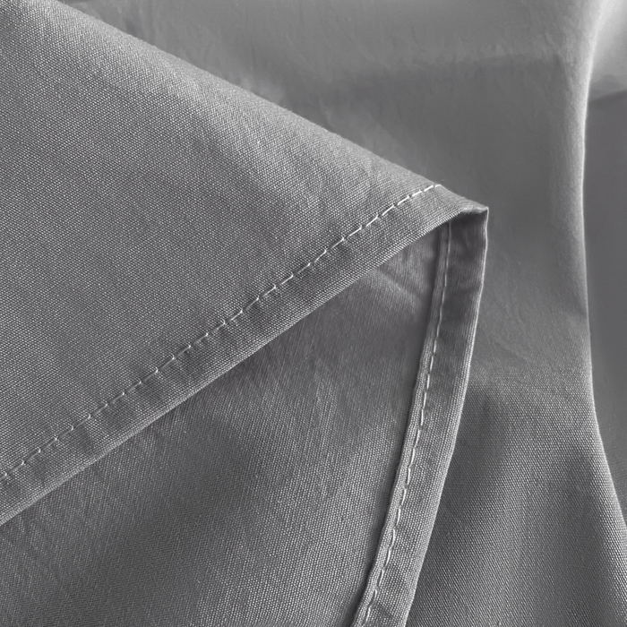 91家纺网 家纺一手货源 找家纺 暖芯优选 2025新款40S13376纯色全棉水洗棉单品系列床单单件-单床单 深灰