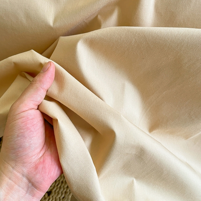 91家纺网 家纺一手货源 找家纺 暖芯优选 2025新款40S13376纯色全棉水洗棉单品系列床单单件-单床单 卡其