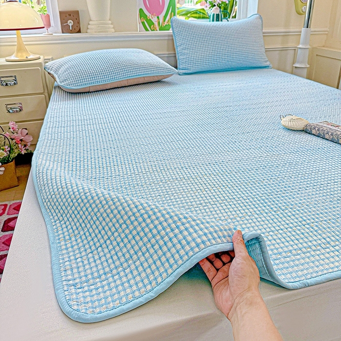 91家纺网 家纺一手货源 找家纺 （总）恒尚居 2025新款云感床褥垫双层皱皱纱学生软床垫床护垫-四季款-系列二