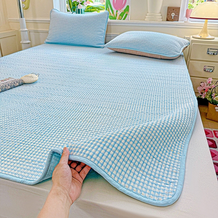 91家纺网 家纺一手货源 找家纺 （总）恒尚居 2025新款云感床褥垫双层皱皱纱学生软床垫床护垫-四季款-系列二