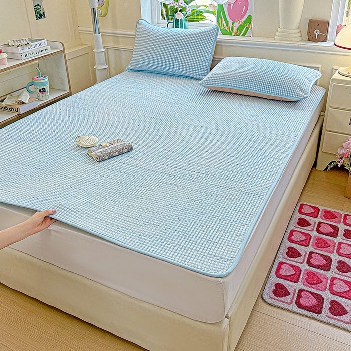 91家纺网 家纺一手货源 找家纺 （总）恒尚居 2025新款云感床褥垫双层皱皱纱学生软床垫床护垫-四季款-系列二