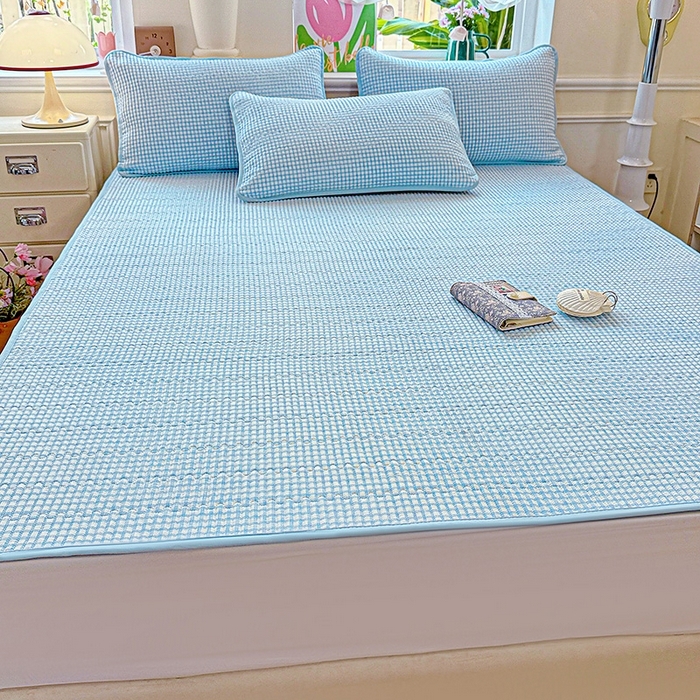 91家纺网 家纺一手货源 找家纺 （总）恒尚居 2025新款云感床褥垫双层皱皱纱学生软床垫床护垫-四季款-系列二