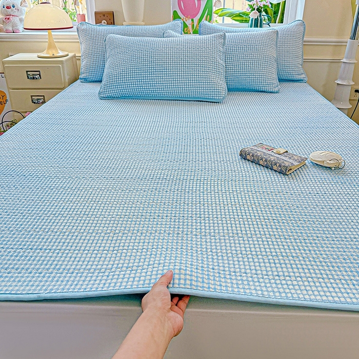 91家纺网 家纺一手货源 找家纺 （总）恒尚居 2025新款云感床褥垫双层皱皱纱学生软床垫床护垫-四季款-系列二