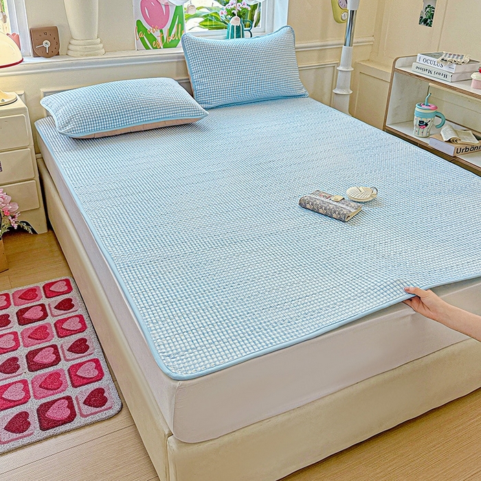 91家纺网 家纺一手货源 找家纺 （总）恒尚居 2025新款云感床褥垫双层皱皱纱学生软床垫床护垫-四季款-系列二