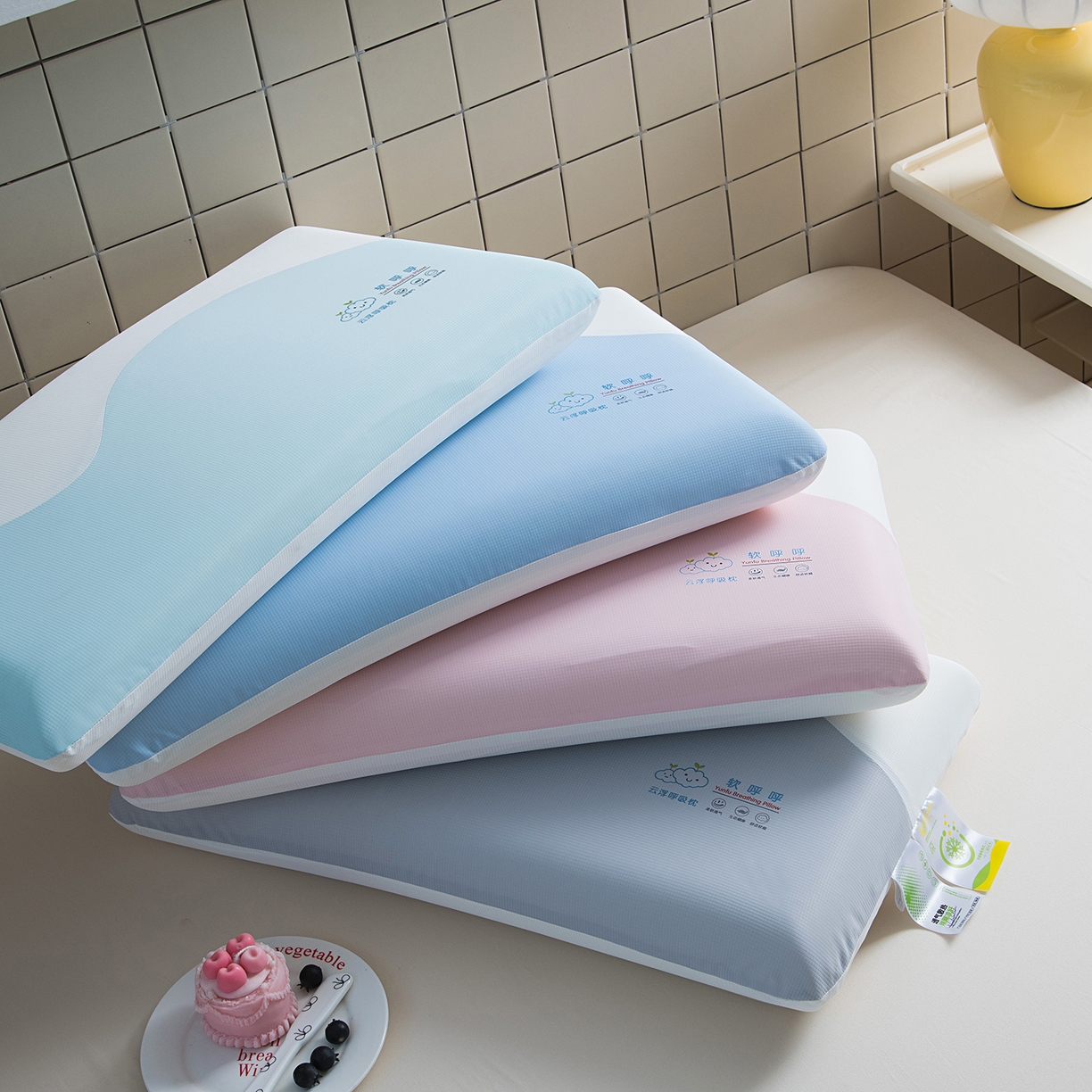 91家纺网 家纺一手货源 找家纺 （总）一粒麦子乳胶馆 2025新款记忆枕头枕芯记忆棉枕芯40*70*10*10尺寸