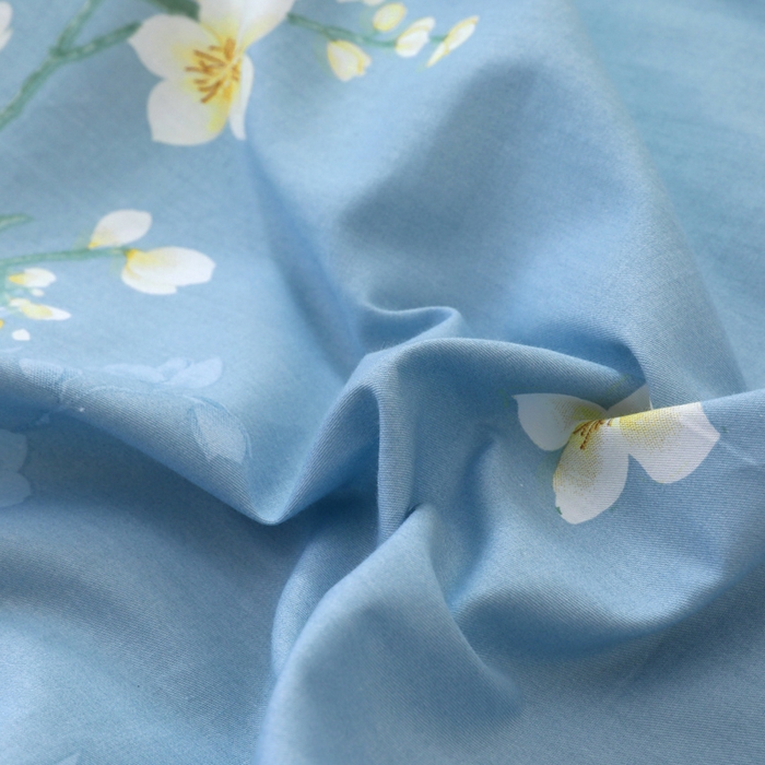 91家纺网 家纺一手货源 找家纺 合纵2025新款40支纯棉印花四件套 花半里